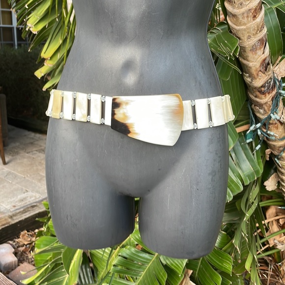 Bull horn statement chain belt - Picture 1 of 7